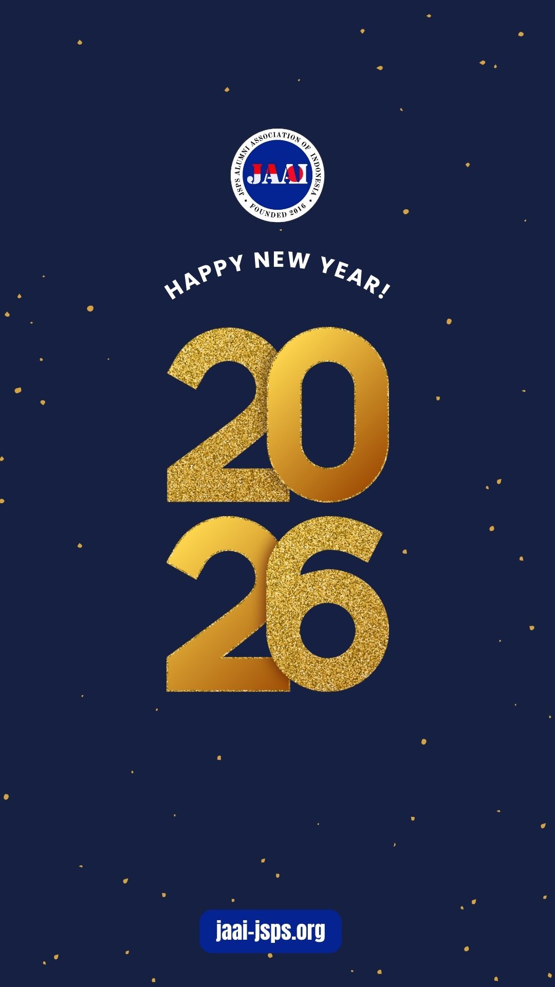 Selamat Tahun Baru 2026 Happy New Year JAAI JSPS Indonesia