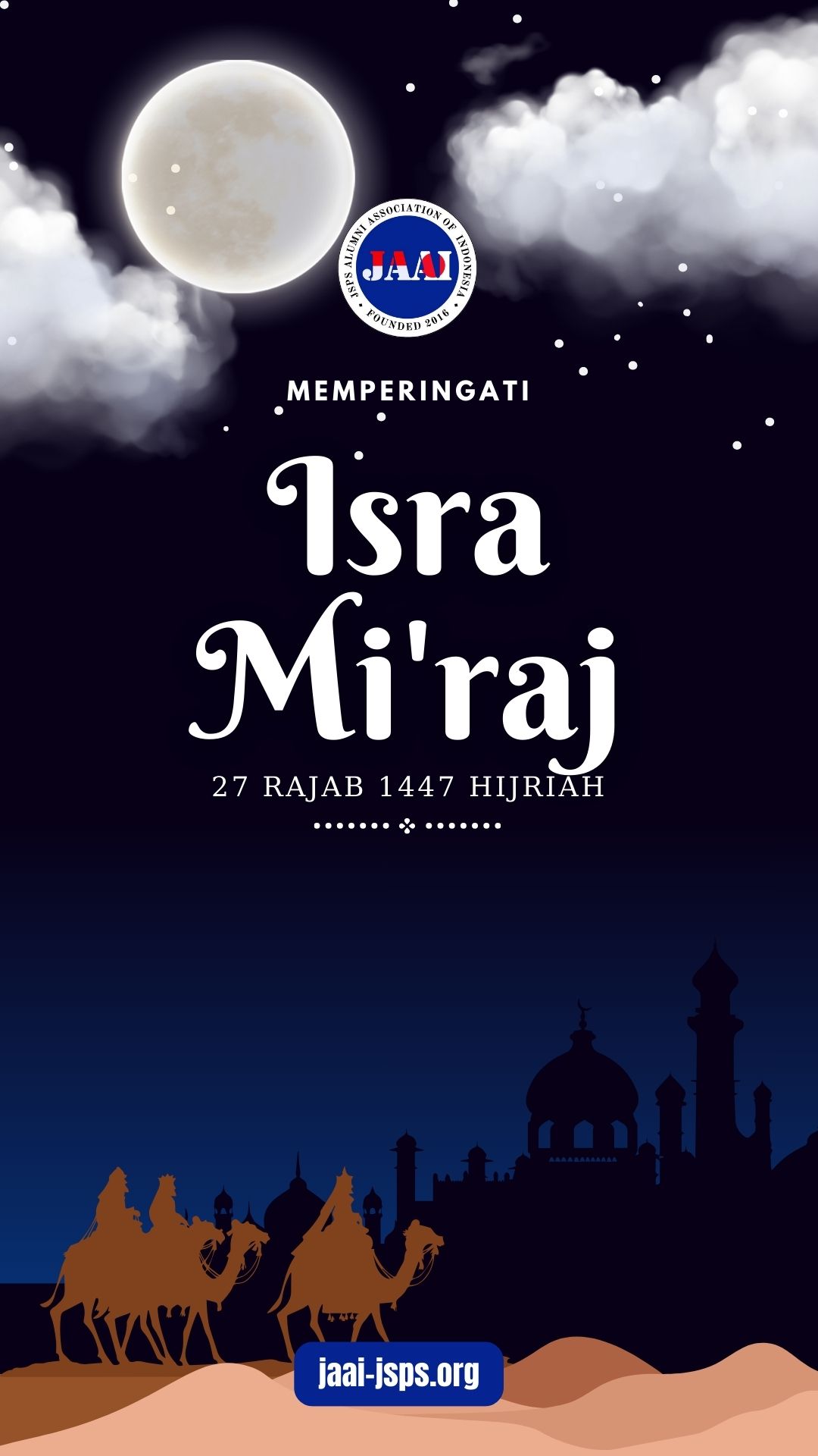 Peringatan Isra Miraj 1447 H 2026 JAAI JSPS Indonesia
